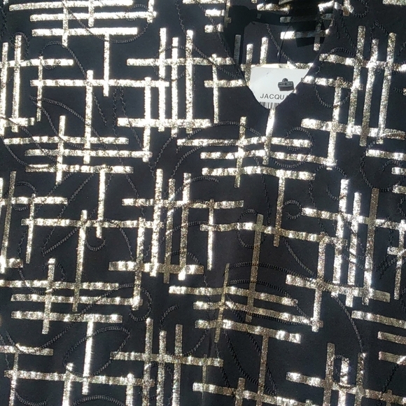 Jm Collection Plus Size Printed Jacquard Top 2x - Picture 6 of 6